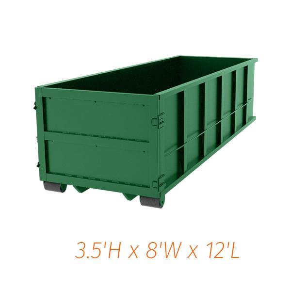 a 10 yard dumpster is perfect for small-scale home renovation projects, yard waste removal, and hauling away debris from a small construction site